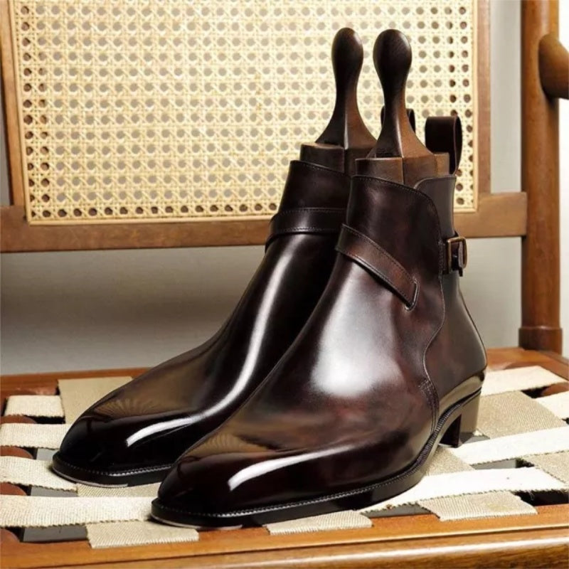 Short Boots Men's Boots Belt Buckle New Style