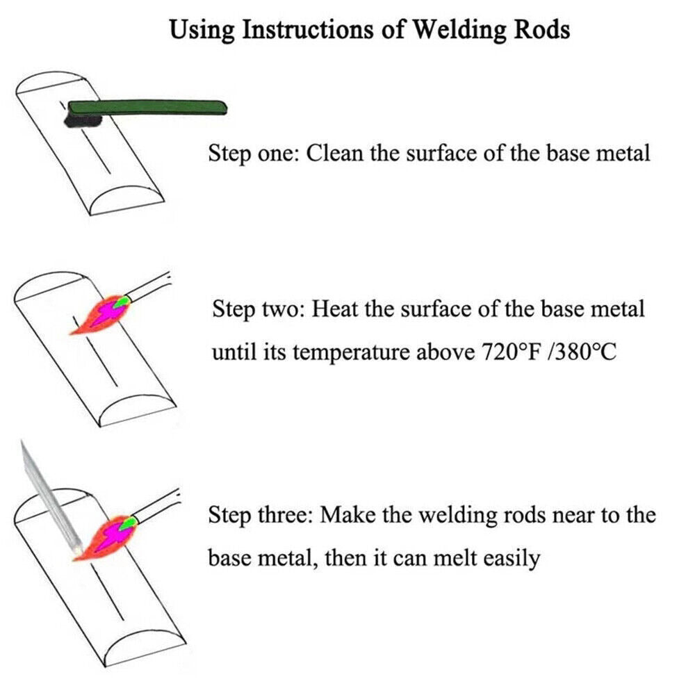 50X Aluminum Brazing Solution Welding Flux-Cored Rods Low Temperature Wire