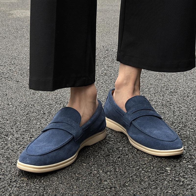 Gommino Suede Men's Soft Bottom Slip-on Casual Shoes