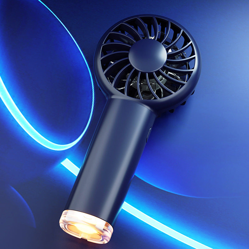 Portable Handheld Fan With Ambient Light 3 Speeds Rechargeable