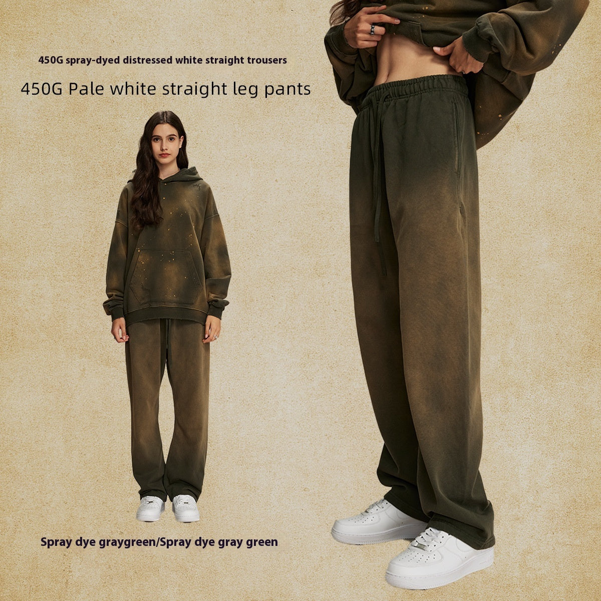 Straight Loose Street Retro Men's Trousers