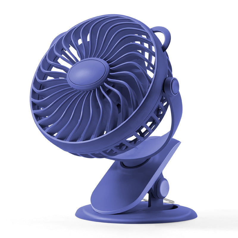 Portable Handheld 360 Silent Stroller Clip Small Fan