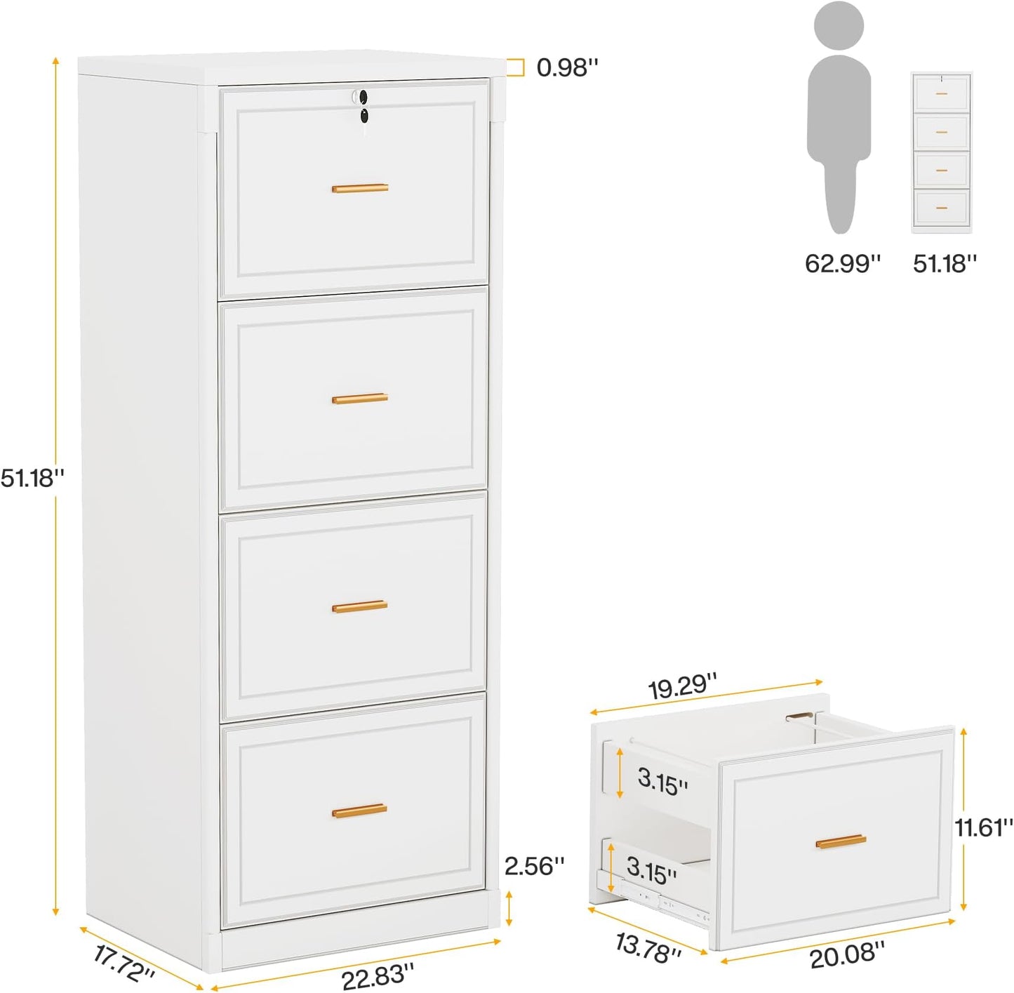Spacious File Cabinet,Filing Cabinet