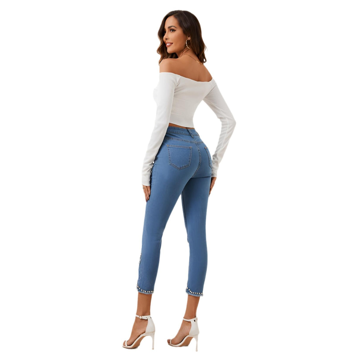 Women's Summer New High Waist Slimming Stretch Denim