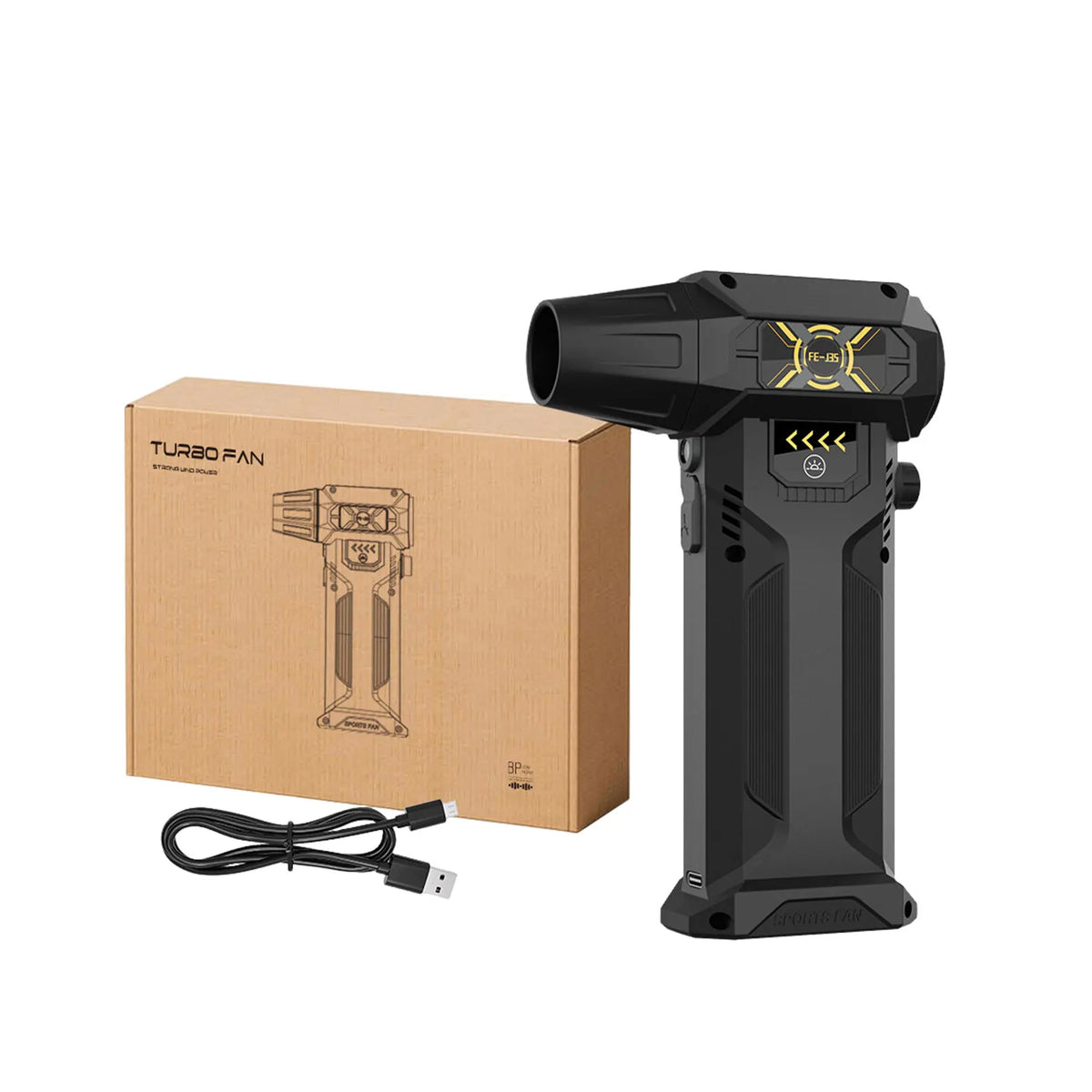 Turbo Jet Fan Electric Air Blower 130000RPM Brushless Motor Turbo Violent Fan Rechargeable Powerful Dust Blower 8000mAh