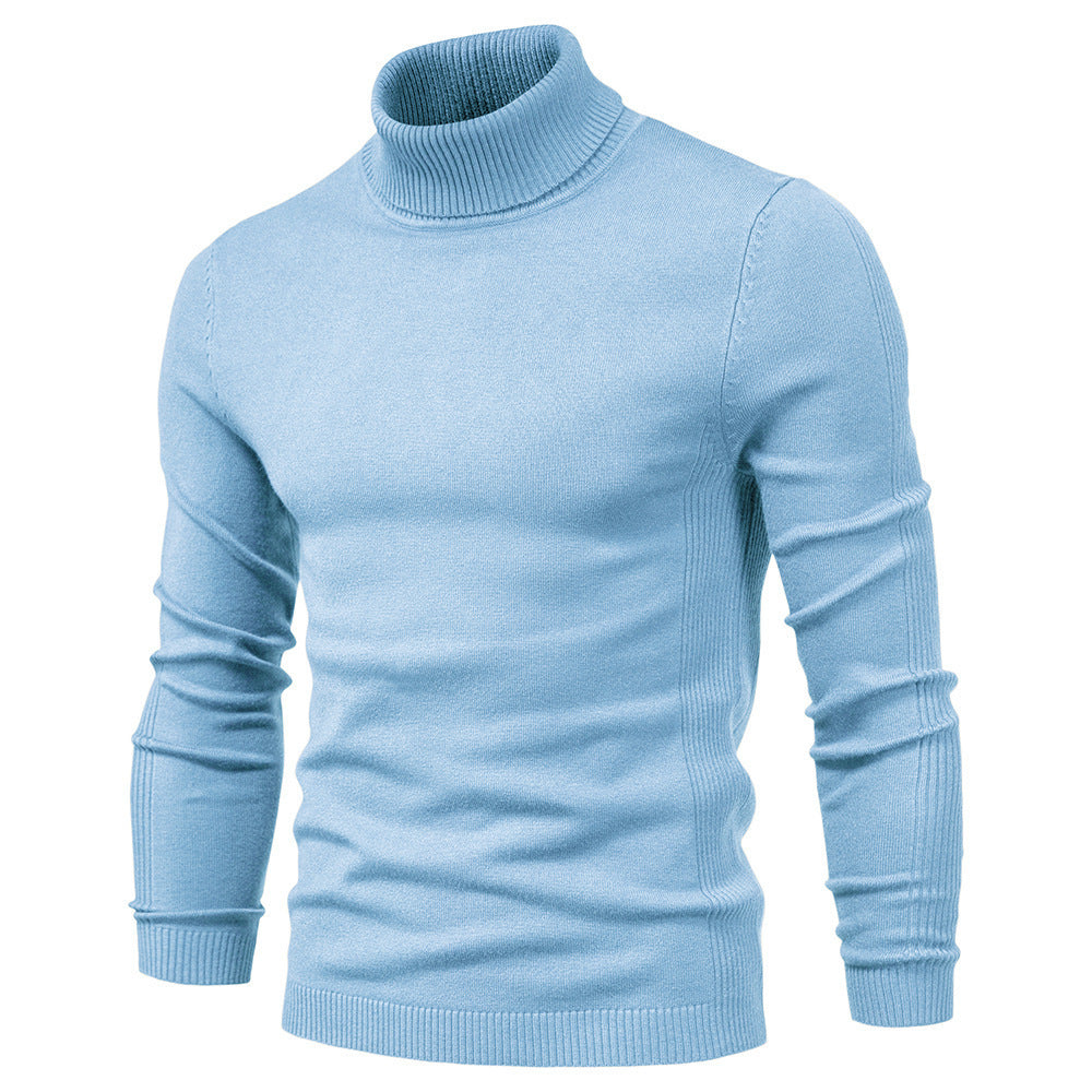 Men's Solid Color Pullover Sweater