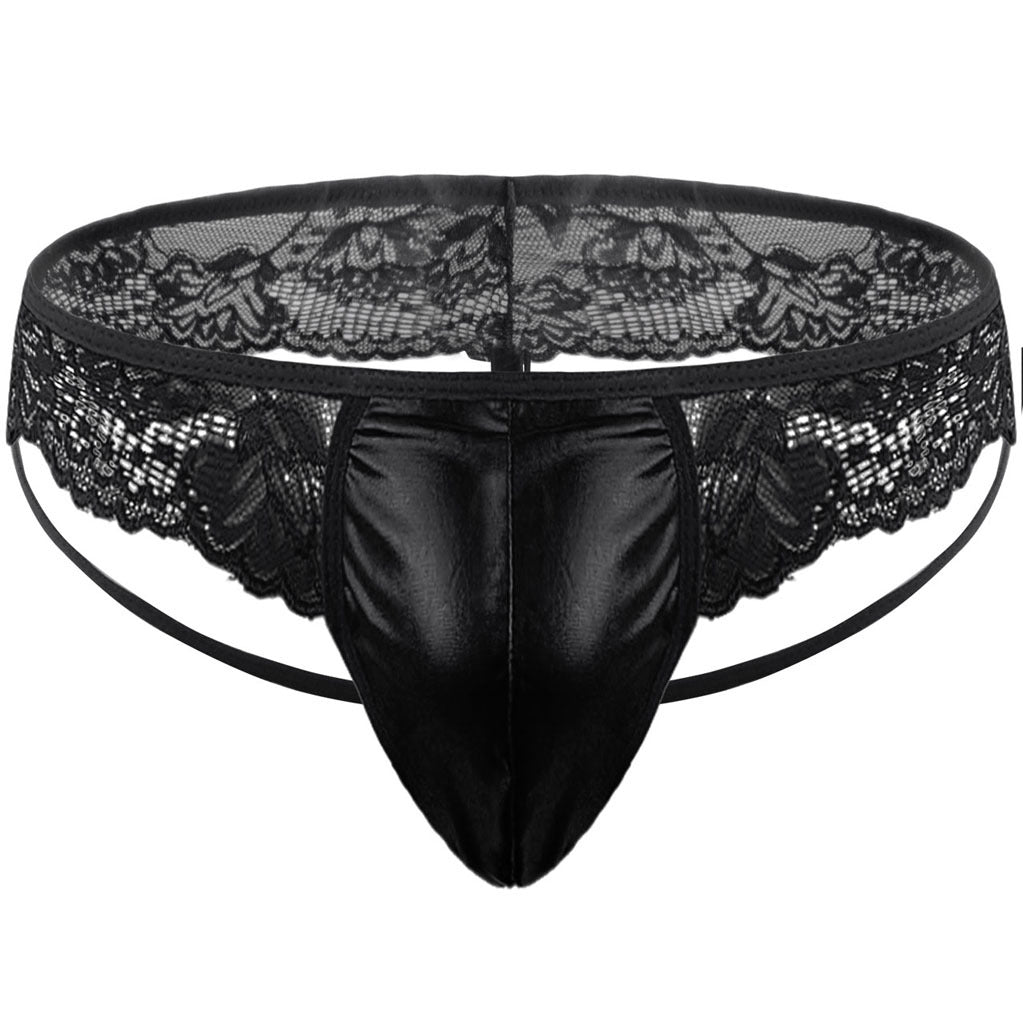 Men's Underwear Briefs Leather Lace