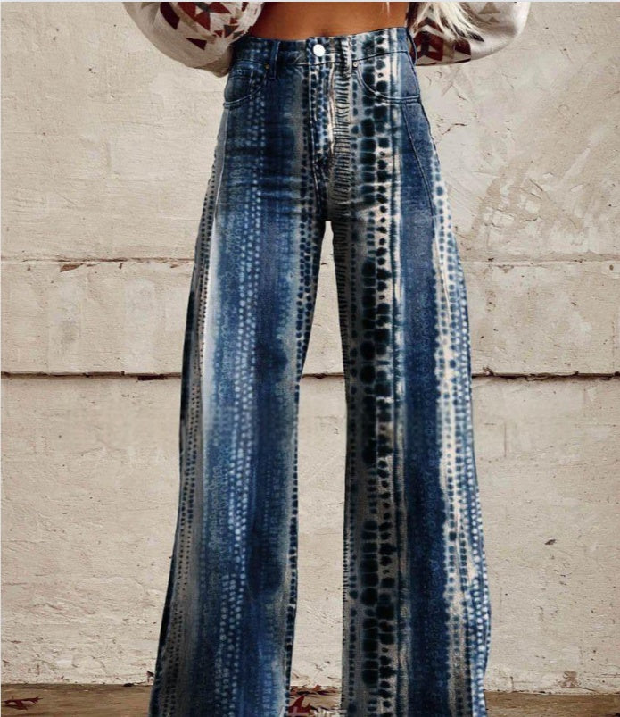 Hot Selling Plus Size Women's Casual Pants Thin Imitation Jeans