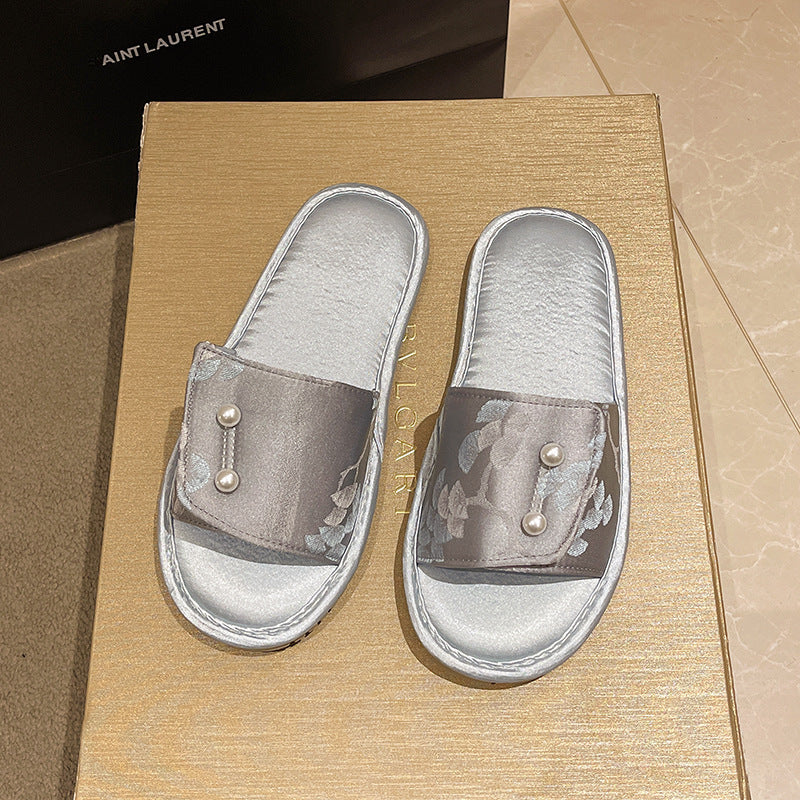 Casual Style Home Soft Bottom Slippers Outdoor Non-slip Flat Sandals