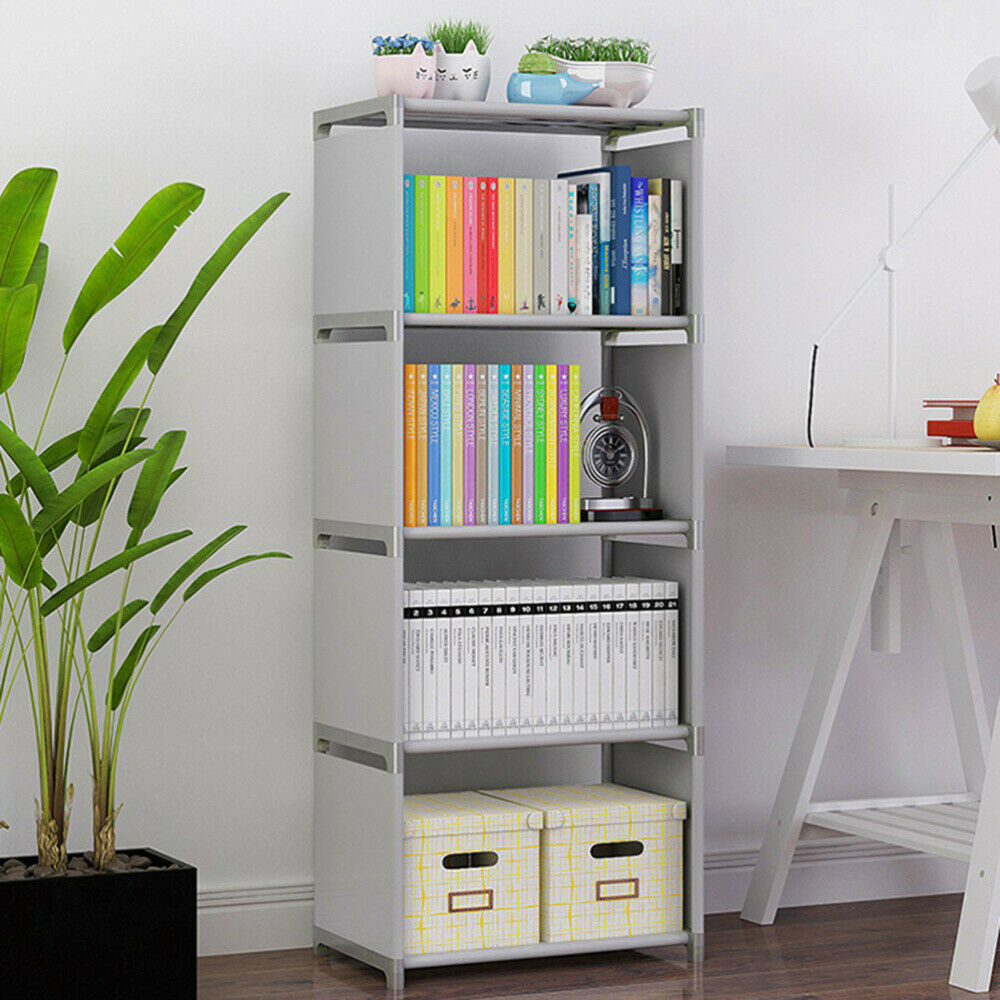Oxford 4 Cube Bookcase 5 Tier Shelf Display Furniture Storage Unit BooK