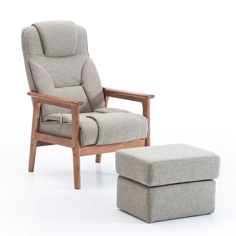 1 Elderly Chair Home Leisure Chair Modern Simple Back Chair Solid Wood Lunch Break