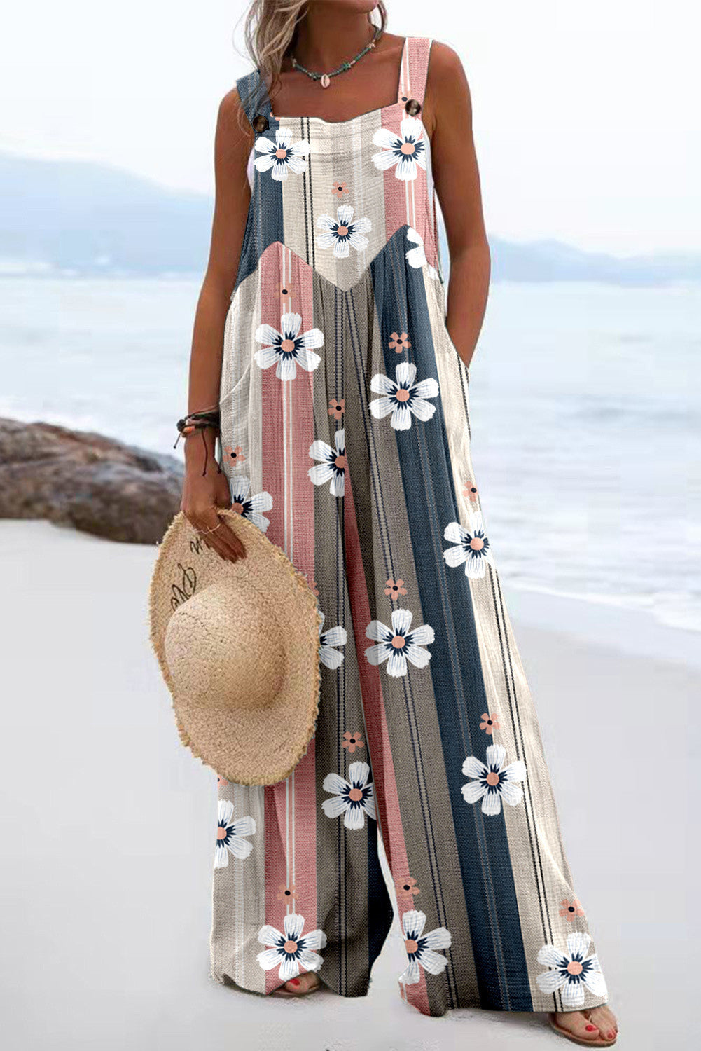 Summer New Digital Printing Romper Women's Clothing
