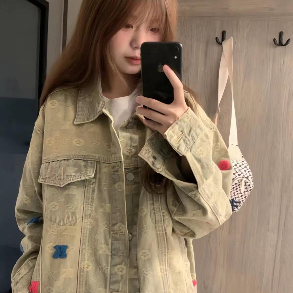 Edgy Yet Handsome American-style Vintage Jacket Top