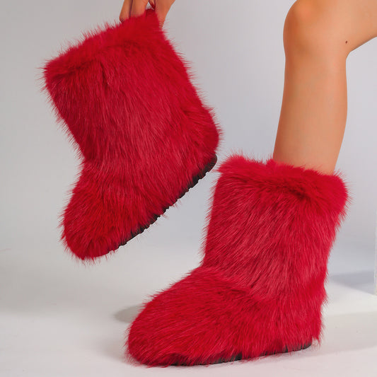 Snow Boots Middle Boots Furry Boots