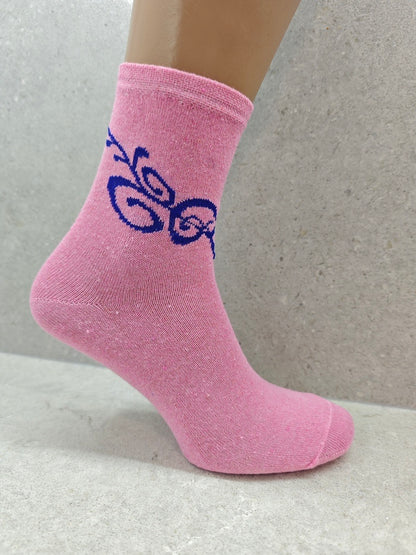 Womens Colourful Patterned Tattoo Socks Pack Of 6 12 24 Pairs