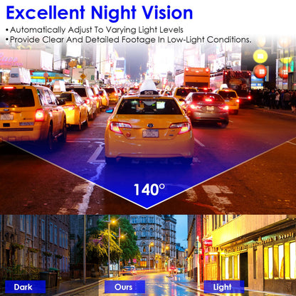 1Pc 2K HD Front Dash Cam For Car With IPS Screen Night Vision Loop Recording Included 32G Storage Card 140 Degree Wide Angle WiFi App Control Front Dashcam