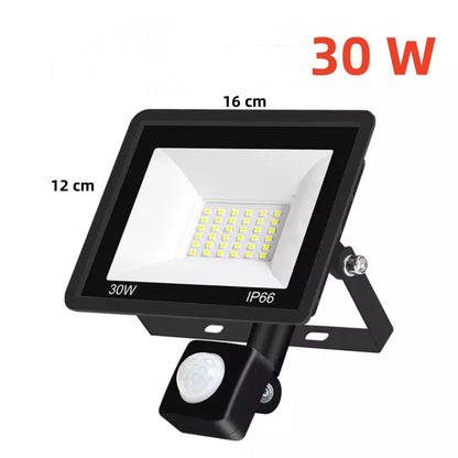 Outdoor Garden Floodlight With Sensor LED PIR Motion Security Lights Waterproof