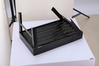 1Pc Portable BBQ Grill Foldable Charcoal Grill Lightweight Smoker Grill For Camping Picnics Garden Grilling
