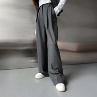 Draping Wide-leg Trousers Loose Suit Pants Straight