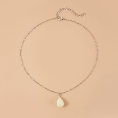 Europe And America Best Selling Luminous Pendant Card Necklace Love