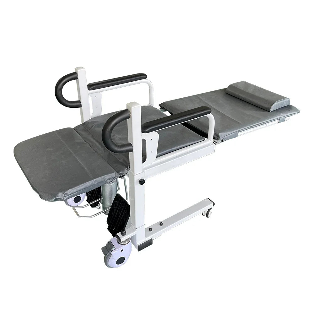 Easy operate Electric Patient lift transfer chair Wheelchair Disabled Elderly moving chair