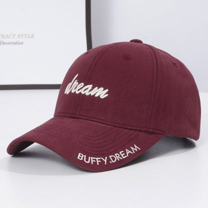 Korean Version Fashion Letter Embroidery Sun-proof Peaked Cap