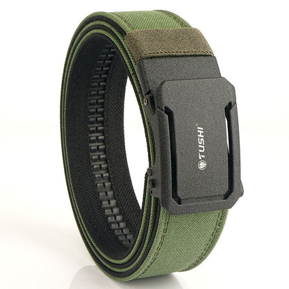 Mens Double-Layer Thickened Tactical Belt