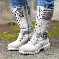 Women's Thick Warm Mid-length Fleece Snow Boots