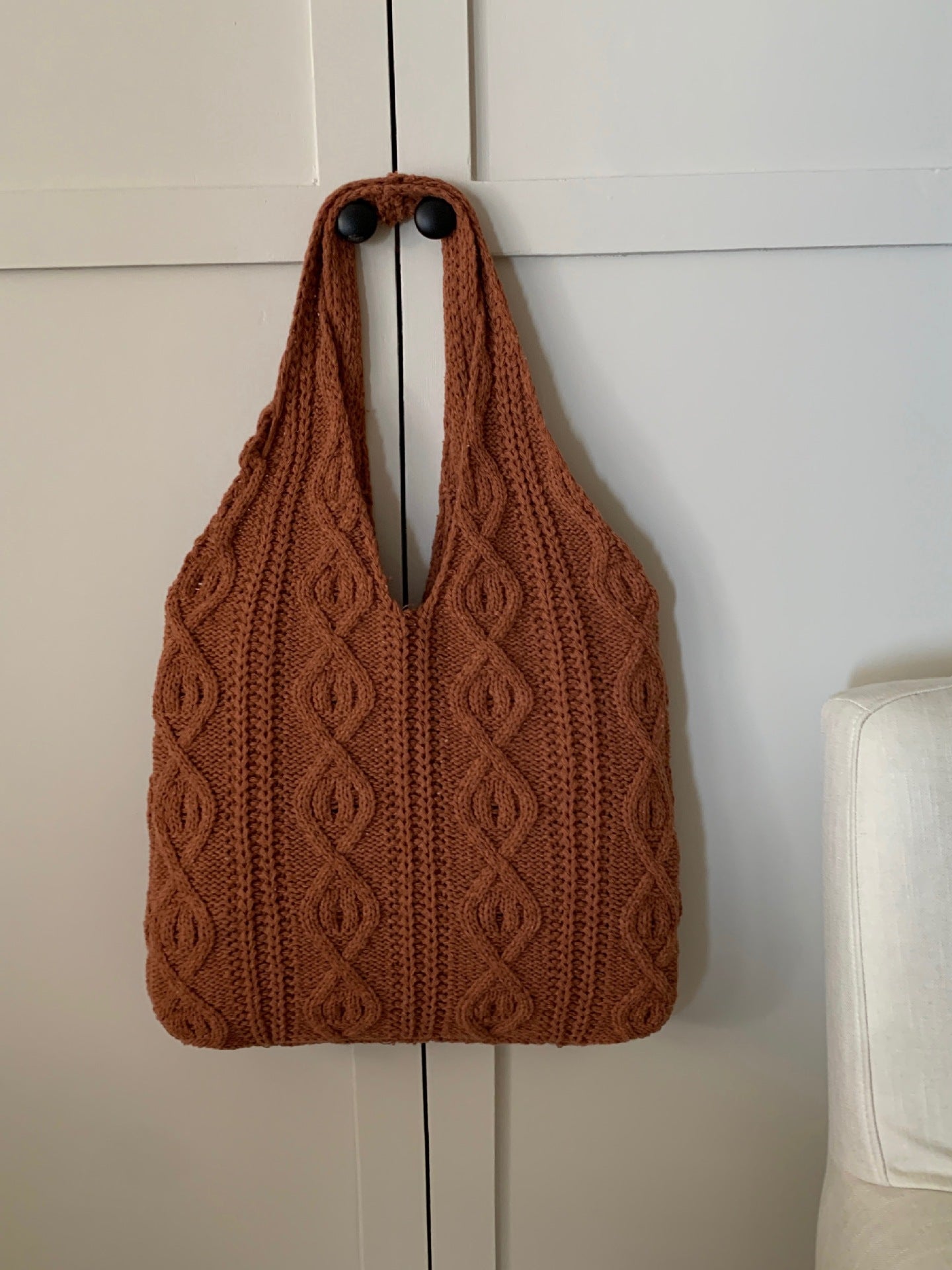 Retro Knitted Bag Handmade Wool Weaving
