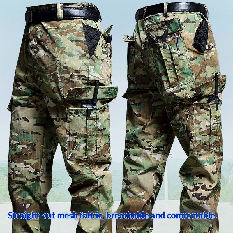 Outdoor Multi-pocket Loose-fit Durable Tactical Utility Work Pants