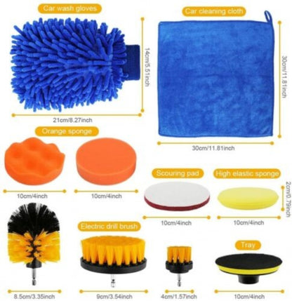 26Pcs Car Detailing Brush Set Soft Brushes Interior Wheel Valet Pro Cleaning Kit