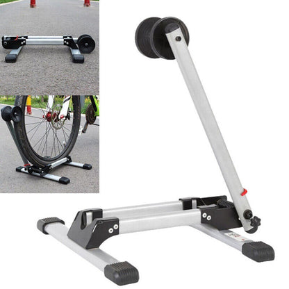 Folding BIKE STAND Portable Bicycle Floor Ground Parking Holder Storage Rack H