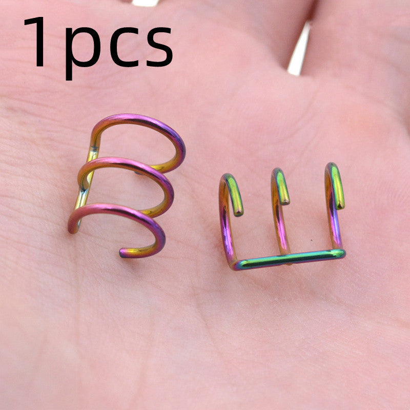 False Earrings Unperforated Earbuds Clip Style