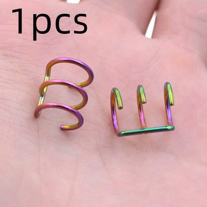 False Earrings Unperforated Earbuds Clip Style
