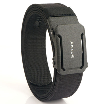 Mens Double-Layer Thickened Tactical Belt