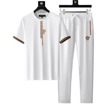 Mens Stylish Short-sleeve Pants Set