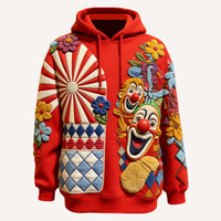 Men's Loose-Fit 3D-Printed Long-Sleeve Hoodie