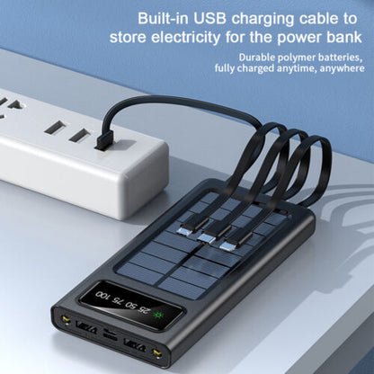 Solar Power Bank 900000mAh Tragbar Externer Batterie Ladegerat Fur Alle Handy DE