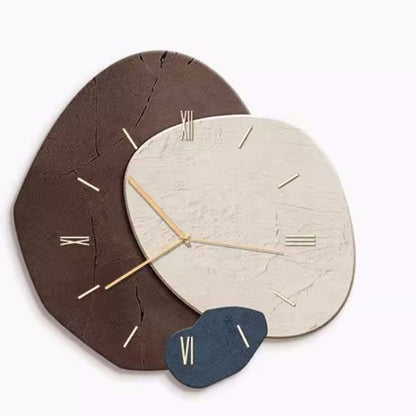 New Chinese Style Dining Room Dining Table Hanging Painting Punch-free Wall Clock