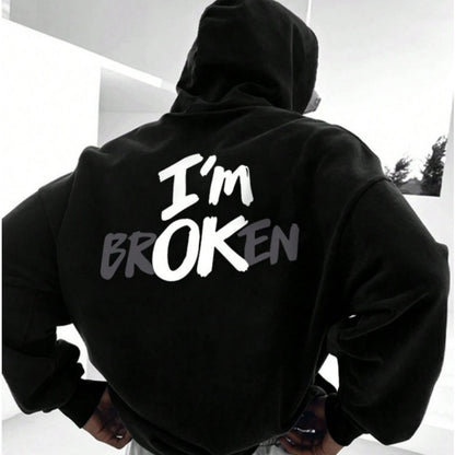 European Size Hoodie Im OK New Men's Hoodie Hip Ho