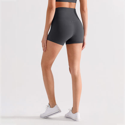 Outerwear-style High-waisted Butt-lifting Fitness Cycling Shorts