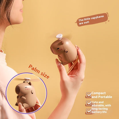 Children's Mini Halter Little Fan Usb Rechargeable Handheld Portable Electric Fan