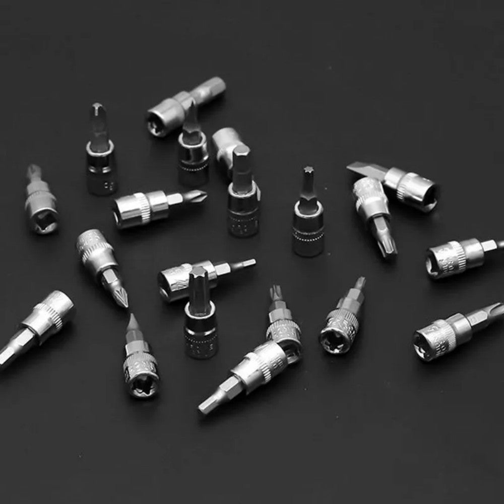 46PCS 1-4  Ratchet Wrench Combination Socket Tool Set Kit Auto Car Repair Tools