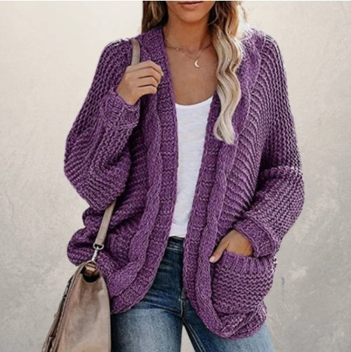 Long-sleeved cardigan in a long-sleeved cardigan