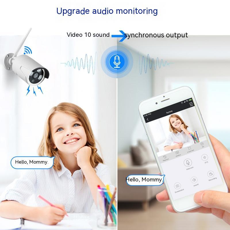 Household 4-way Wireless Monitoring System Set