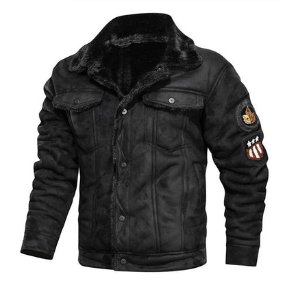 Fur integrated leather clothing