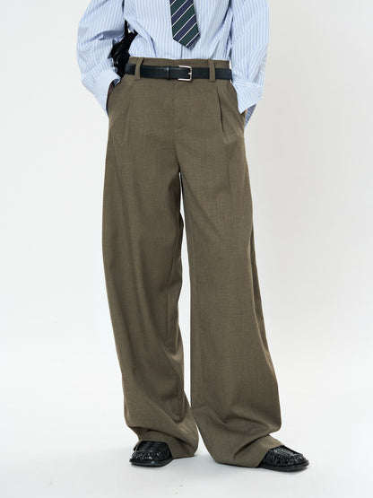Profile Suit Pants Vertical And Smooth Casual Straight Trousers