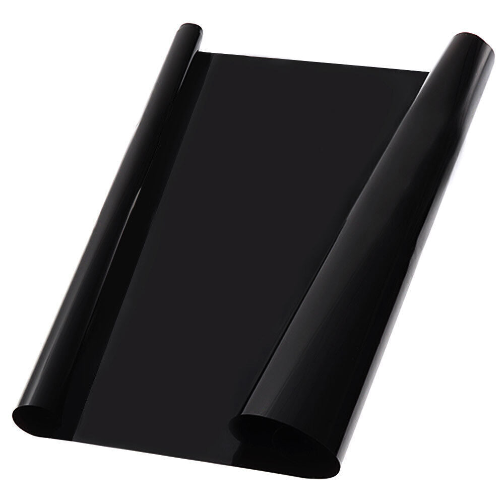 CAR WINDOW TINT FILM KIT TINTING SUPER DARK BLACK LIMO  75CM X 6M UK