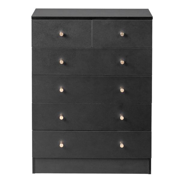 5-layer 6-drawer Filing Cabinet   Storage Cabinet   Storage Unit - Black