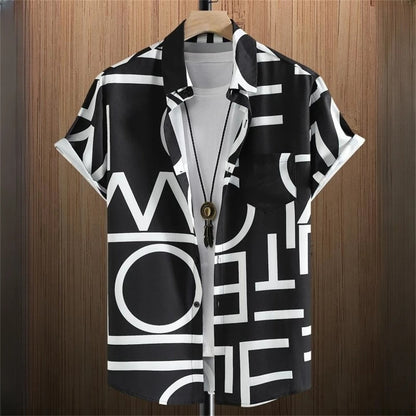Men's 3D Digital Stitching Printing Shirt